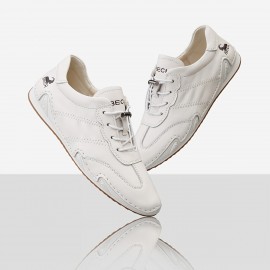 Women'S Casual Fashion Sneakers - All-Season Low Top Lace-up Plain Toe Shoes with Cow Leather Upper, Pig Leather Inner & Insole, and Rubber Sole - Hand Washable Solid Color Shoes from Quanzhou