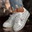 Women's Rhinestone-Embellished Low-Top Lace-Up Sneakers - Sparkling Crystal Accents, Breathable Fabric Upper & Rubber Sole, Round Toe Comfort for Casual & Semi-Formal Wear, Versatile Fashion Shoes, Decorative Lace Shoes, Durable Footwear, Casual Attire, Stylish Sneakers, Quality Construction, Stylish Ladies