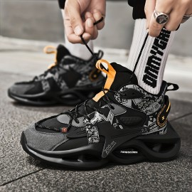 [Shock-Absorbing Blade Sneakers] Breathable Shock-Absorbing Blade Sneakers - Men's Trendy Jogging Tennis Gym Shoes for Spring and Summer