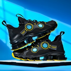 [Lightweight Sneakers] Vaan los Men's Lightweight Running Sneakers | Breathable Mesh Upper, Shock-Absorbing Blade Sole, Stylish Outdoor Sneakers for All Seasons, Casual & Sporty Design, Breathable Running Shoes | Lowtop Sneakers | Shockabsorbing Design - Red