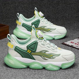 Men'S & Women'S Low-Top Sneakers - Black/White/Red Accent Lace-Up Shoes, Synthetic Cover Upper & Cushioned Rubber Sole for Gym, Everyday, Formal - All-Season Comfortable Casual Shoes, Gym Footwear, Sleek Shoe Design, Fabric Lined Interior, Durable Traction Footwear, Sporty Design, Breathable Fabric, Unisex Footwear, Active Lifestyle