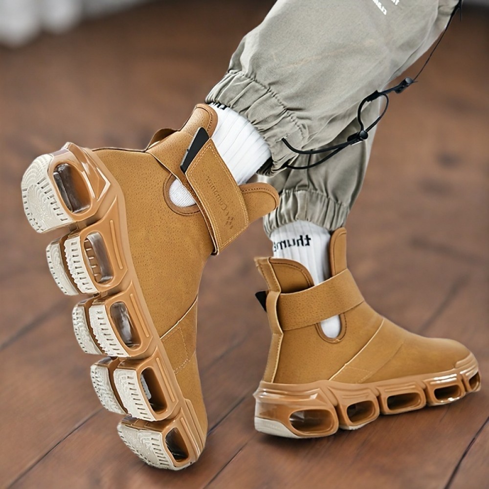 Men'S Chelsea Boots Suitable for Both Casual And Formal Occasions, Available in White And Black, US Sizes, High-Top Design.