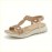 Women's Beige Sandals - Slip-On Open-Toe Beach Shoes with Ankle Strap, Lightweight Cushioned EVA Insole & Arch Support MD Outsole for Summer, Casual, Formal, Vacation - Synthetic Cover Sandals, Summer Footwear, Elegant Design, Breathable Material, Travel Essentials