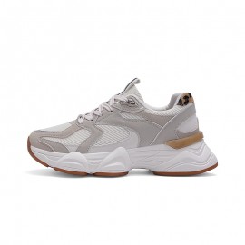 Women'S Chunky Platform Sneakers - Thick Cushioned Sole for Height & Stability, Lace-Up Closure, All-Season Everyday & Formal Shoes in Purple/Black/ - Non-Slip Rubber Outsole for Walking, Parties, Office - Casual Dad Shoes, Ladies Sneakers, Party Footwear, Trendy Footwear, Comfortable Fit, Fashionconscious Women, Stylish Footwear, Breathable Fabric, Fashion Lovers