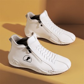 Women'S Fashion Zipper Slip-On Sneakers - Casual Outdoor Shoes with Durable Non-Slip Rubber Sole, Comfortable Walking Shoes Available in Sizes 6-9, All-Season Wear, Casual Footwear | Zipper Closure | Rubber Sole Sneaker