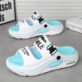 Women's Slip- Cushioned Sandals - All-Season Black & Orange Slip-On/ Closure Slippers with Arch, Breathable Open-Toe Beach Shoes for Home, Outdoor, and Light Sports - Lightweight & Durable Casual Sneakers-like Slides (Black/Orange/White) - Fashionable & Versatile for Casual Attire, Korean & Japanese Style, Anti-Smell & Anti-Slip Design, Ideal for Women, Slippers For Women, Womens Shoes, Shoes For Women