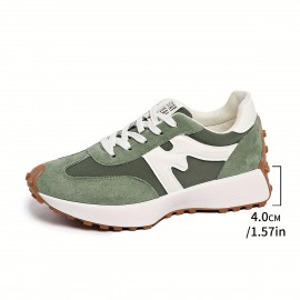 [Lightweight Lace-Up Sneakers] Women's Lightweight Lace-Up Sneakers - Low-Top Sneakers With Cushioned Rubber Sole, All-Season Urban Walking Shoes In Black/White/ Mint Green/ - Minimalist Everyday Shoes For Gym, Office, Errands - Easy-Clean Synthetic Cover-Like Upper, Ladies Sneakers, Gym Footwear, Sleek Design, Breathable Fabric, Casual Footwear, Lifestyle, Sporty Design, Durable Construction, Fitness Enthusiasts, Olive Green Sneakers For Women, Orange Sneakers For Women, Olive Green Shoes For Women, Lady's Casual