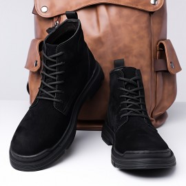 Men'S Winter Boots - Slip-Resistant Rubber Sole, Lace-Up Ankle Support, All-Season Outdoor Shoes for Hiking, Construction, Everyday - Brown Boots with Cushioned Insole - Durable Synthetic Faux Upper - Ideal for Cold Weather & Heavy Terrain, Winter Shoes, Hiking Footwear, Sporty Design, Warm Lining, Construction Workers, Casual Footwear, Retro Style, Reinforced Stitching, Slip On Driving Boot/shoe Boot, Driving Shoe, Versatile Outdoor Boot