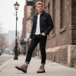 Men'S Winter Boots - Slip-Resistant Rubber Sole, Lace-Up Ankle Support, All-Season Outdoor Shoes for Hiking, Construction, Everyday - Brown Boots with Cushioned Insole - Durable Synthetic Faux Upper - Ideal for Cold Weather & Heavy Terrain, Winter Shoes, Hiking Footwear, Sporty Design, Warm Lining, Construction Workers, Casual Footwear, Retro Style, Reinforced Stitching, Slip On Driving Boot/shoe Boot, Driving Shoe, Versatile Outdoor Boot