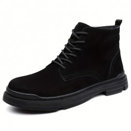 Men'S Winter Boots - Slip-Resistant Rubber Sole, Lace-Up Ankle Support, All-Season Outdoor Shoes for Hiking, Construction, Everyday - Brown Boots with Cushioned Insole - Durable Synthetic Faux Upper - Ideal for Cold Weather & Heavy Terrain, Winter Shoes, Hiking Footwear, Sporty Design, Warm Lining, Construction Workers, Casual Footwear, Retro Style, Reinforced Stitching, Slip On Driving Boot/shoe Boot, Driving Shoe, Versatile Outdoor Boot