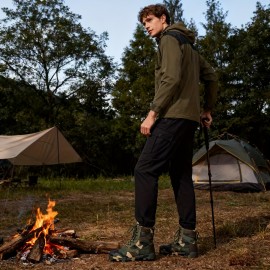 Men's Soft Sole Anti-Slip Hiking Boots, Outdoor Combat Boots