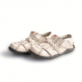 [French Retro Sandals] TMA EYES French Retro Women's Summer Sandals | Adjustable Hook-and-Loop Closure, Breathable Hollow-Out Toe, Low Heel & Cushioned Insole, Durable TPR Sole - Casual Comfort for Warm Weather, Strappy Sandals