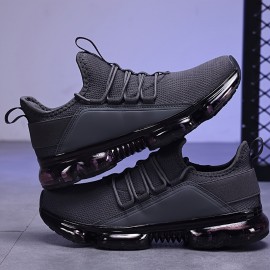 [Breathable Sneakers] Lightweight Breathable Men's Casual Sneakers | Comfortable Low-Top Streetwear Shoes with PU/Fabric Upper & TPR Sole, All-Season Versatile Lace-Up Design for Daily Wear, Sports, and Light Workouts